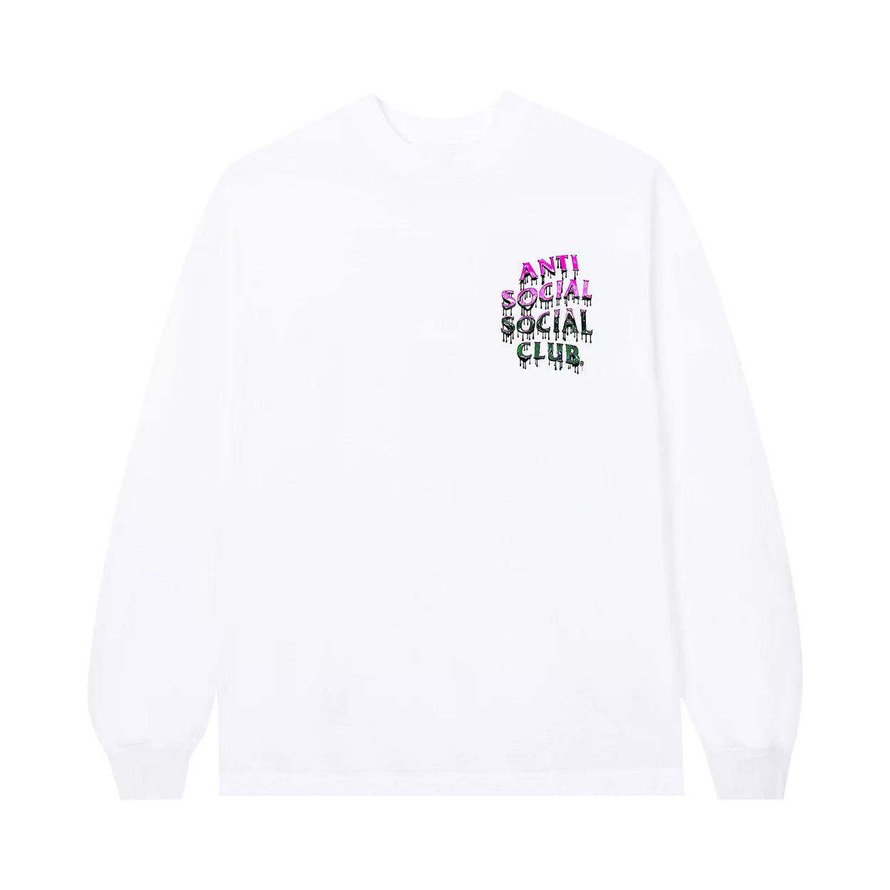 Anti Social Social Club Mind Melt Long-Sleeve Tee 'White'