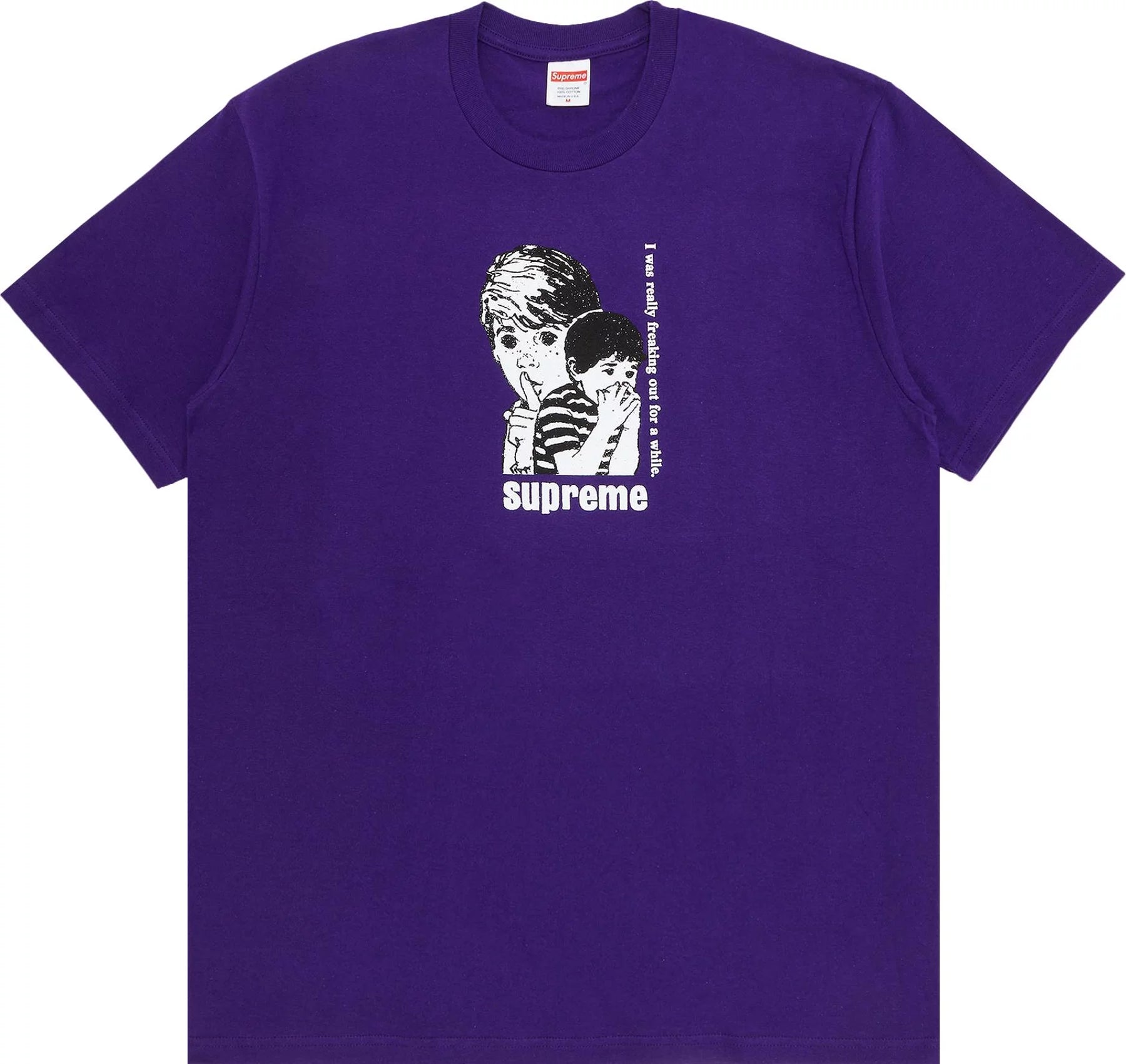 Supreme Freaking Out Tee Purple