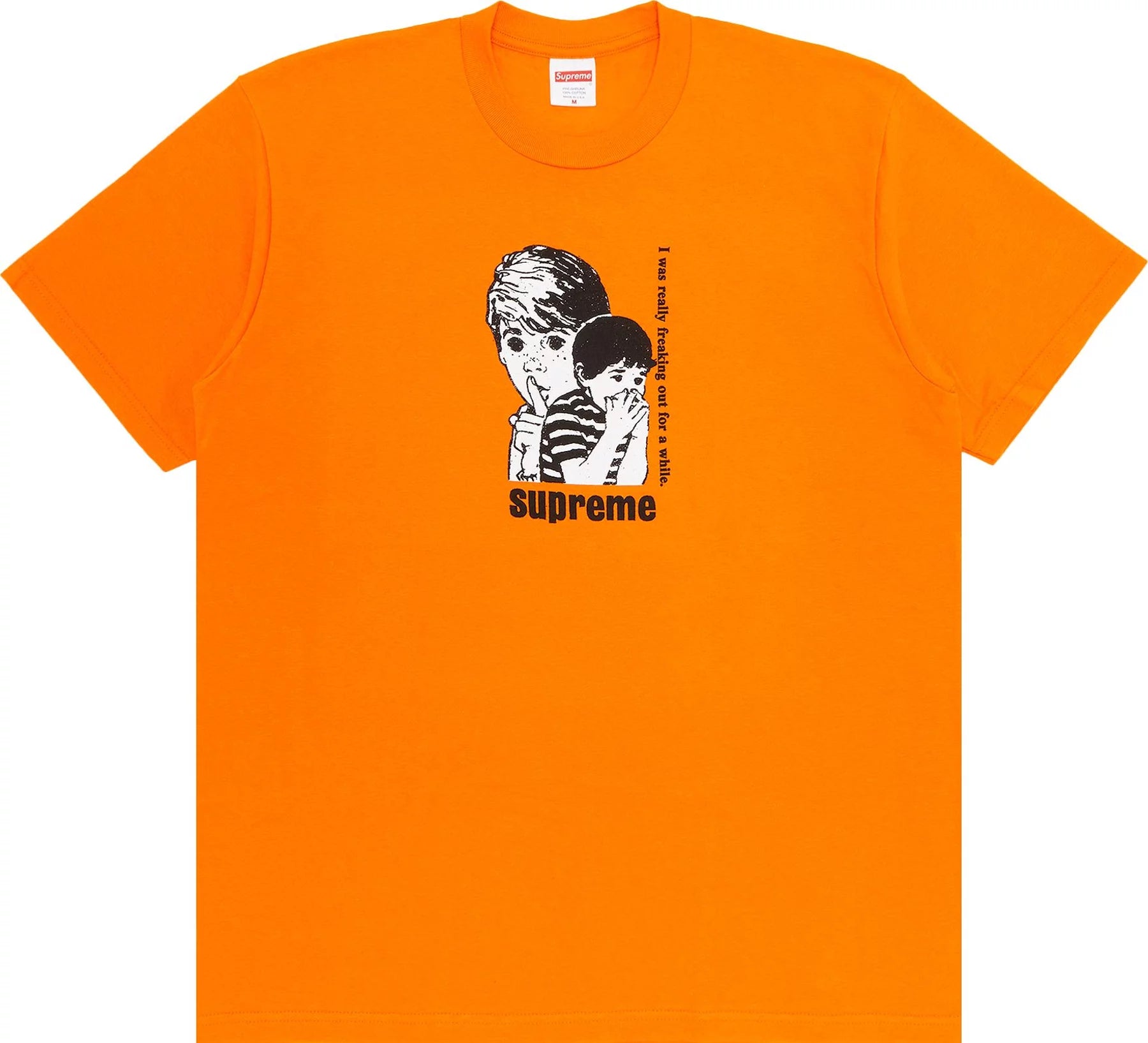 Supreme Freaking Out Tee Orange