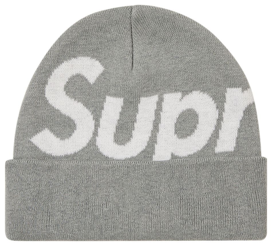 Supreme Big Logo Beanie (FW24) Ash Grey