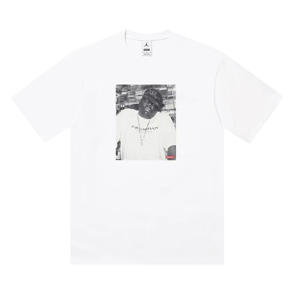 Supreme x Jordan Biggie T-Shirt White