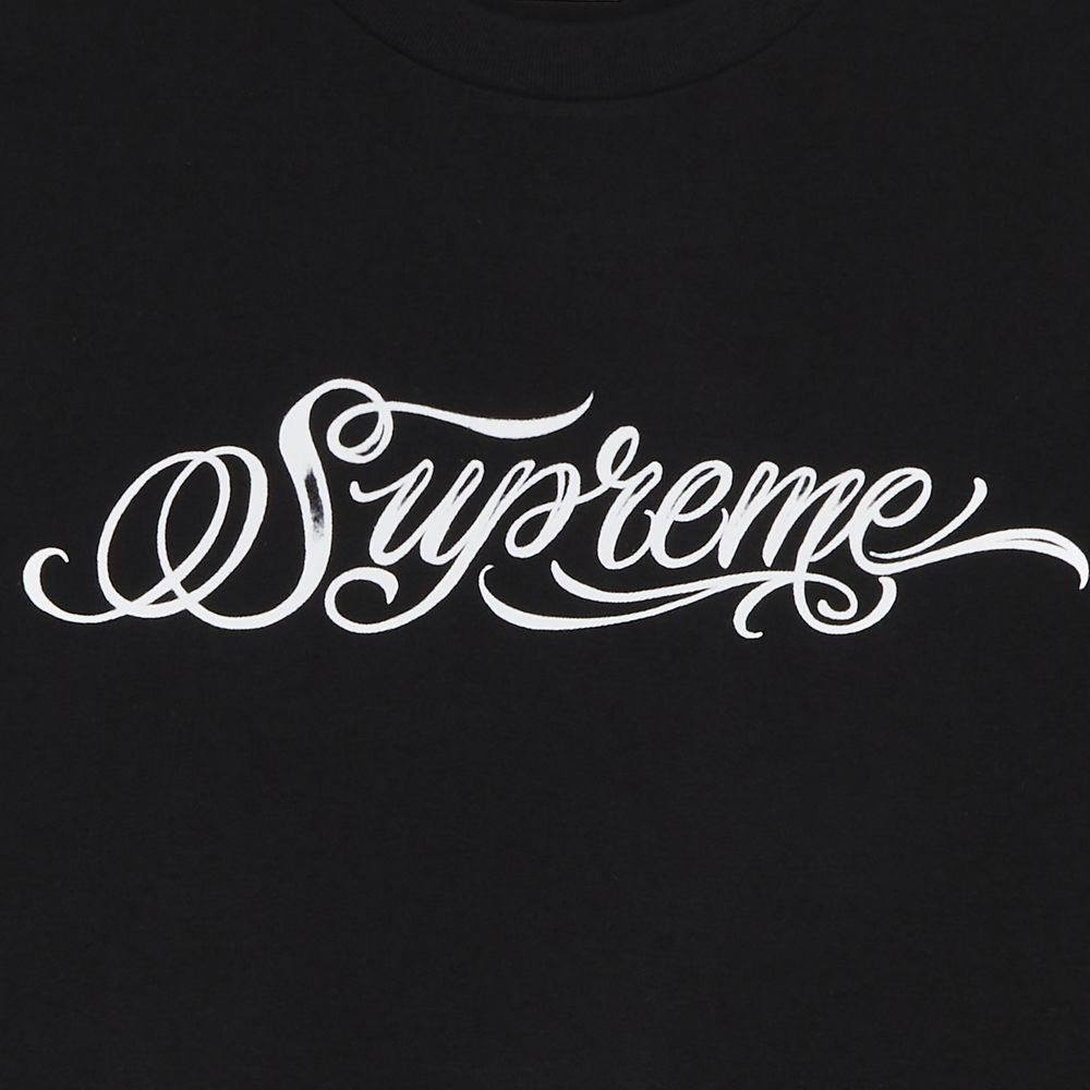 Supreme Script Tee Black