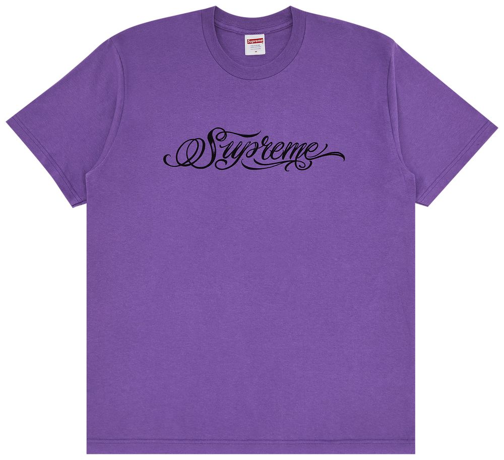 Supreme Script Tee Purple