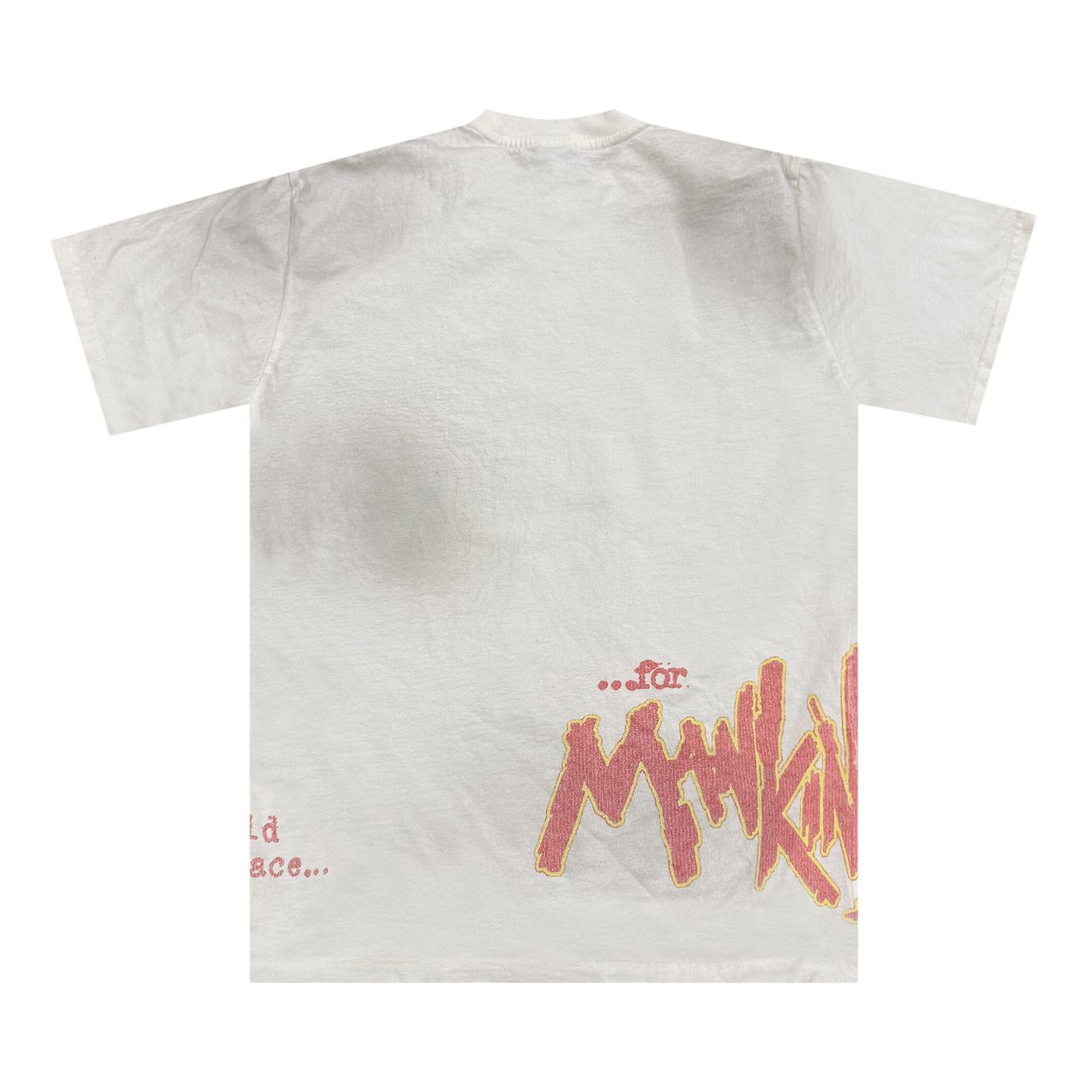 Travis Scott x WWE Mankind Tee White