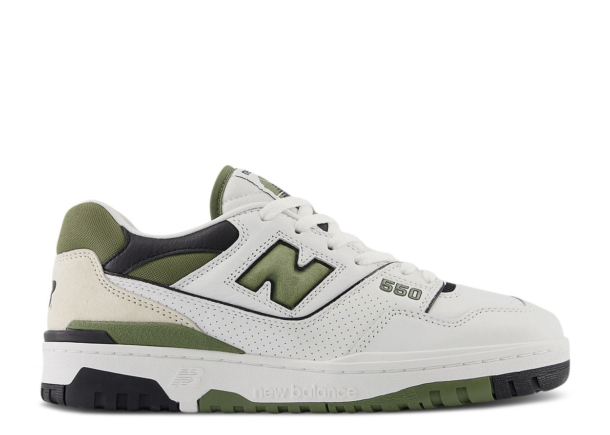 New Balance 550 White Dark Olivine