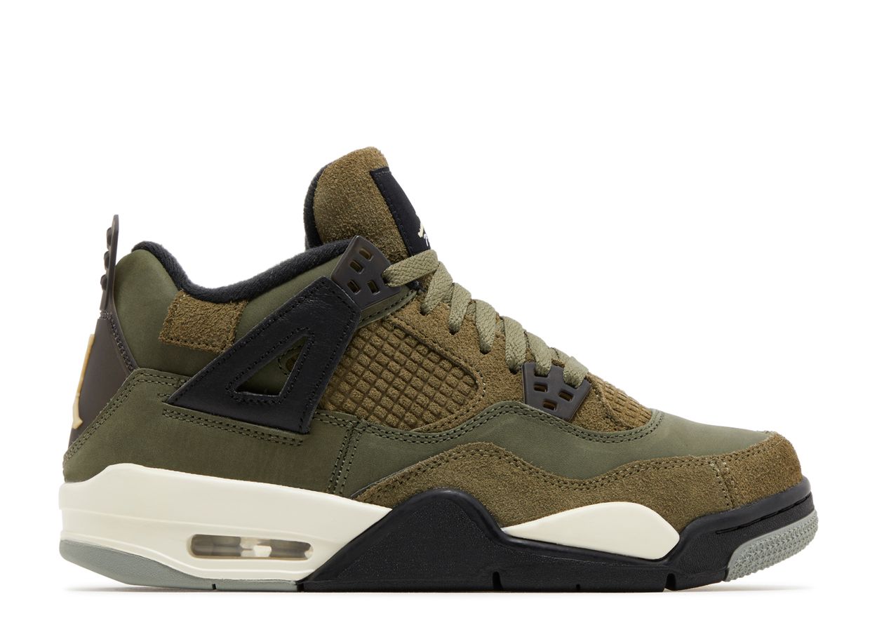 Air Jordan 4 Retro SE Craft Medium Olive (GS)