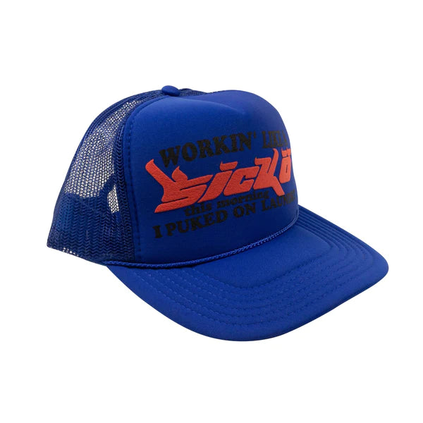 Sicko Laundry Trucker Hat Royal Blue