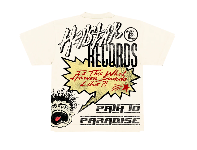 HS Studios Records T-Shirt Cream