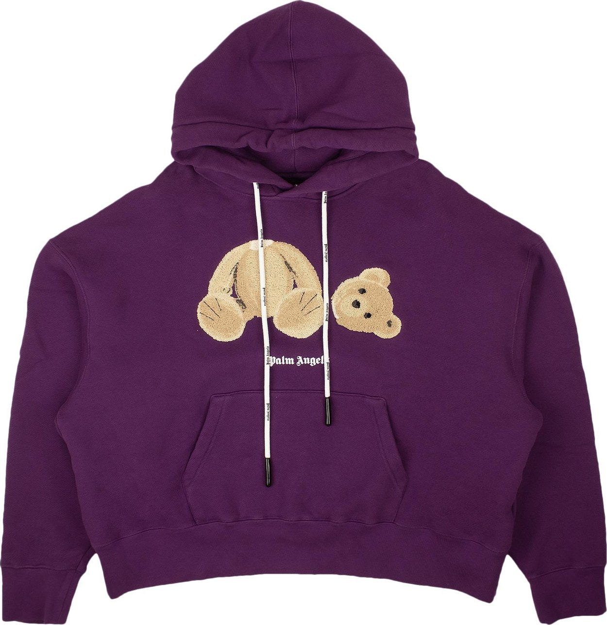 Palm Angels Bear Hoodie Purple