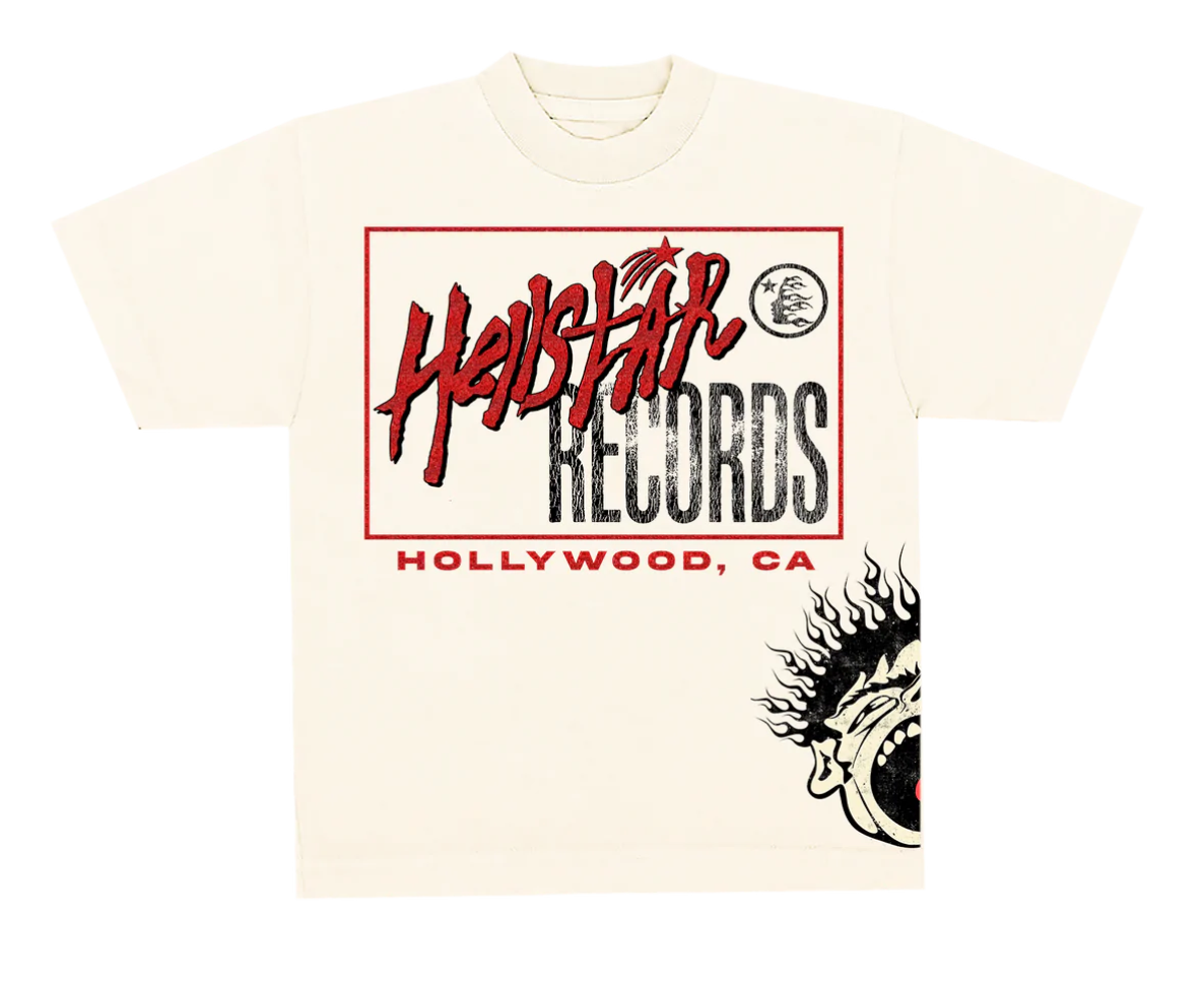 HS Studios Records T-Shirt Cream