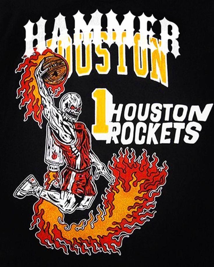 WARREN LOTAS HOUSTON ROCKETS T-SHIRT BLACK