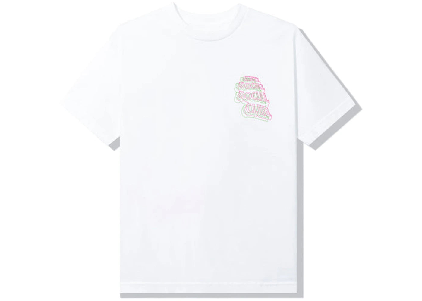 Anti Social Social Club Neon Lights And A Lot Of Rain T-shirt White