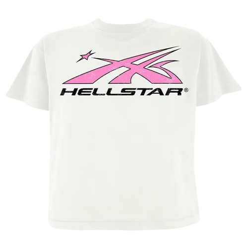 HS Sport Logo T-Shirt White / Pink