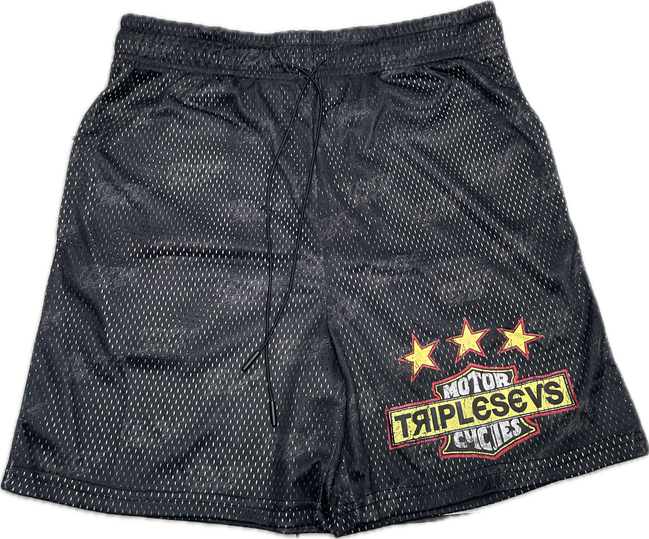 Triple Seven 777 Mesh Shorts Black