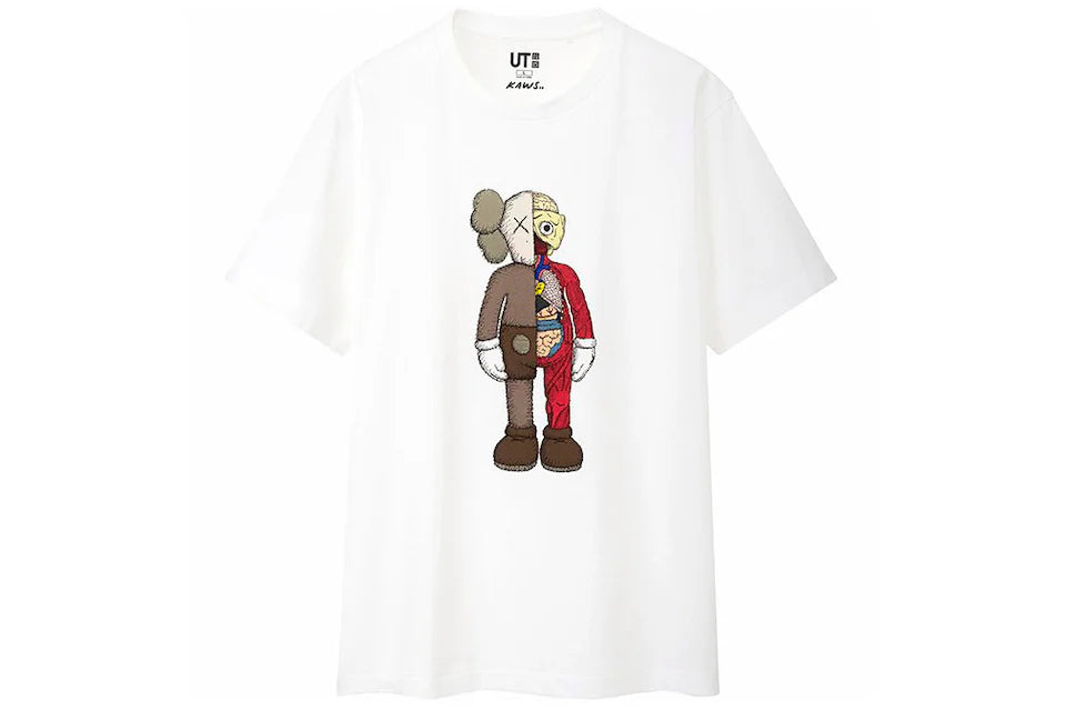 KAWS x Uniqlo Flayed Tee White