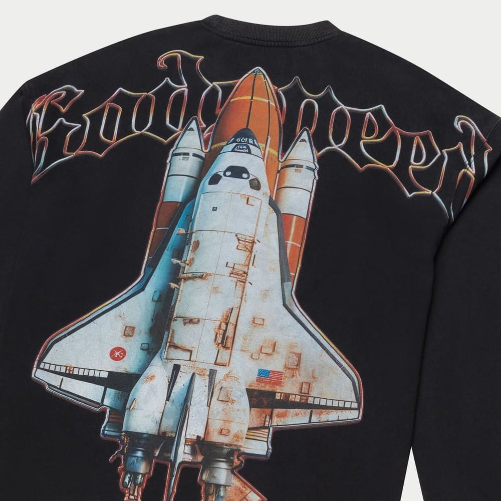 Godspeed Lift Off LS T-shirt (Black Wash)