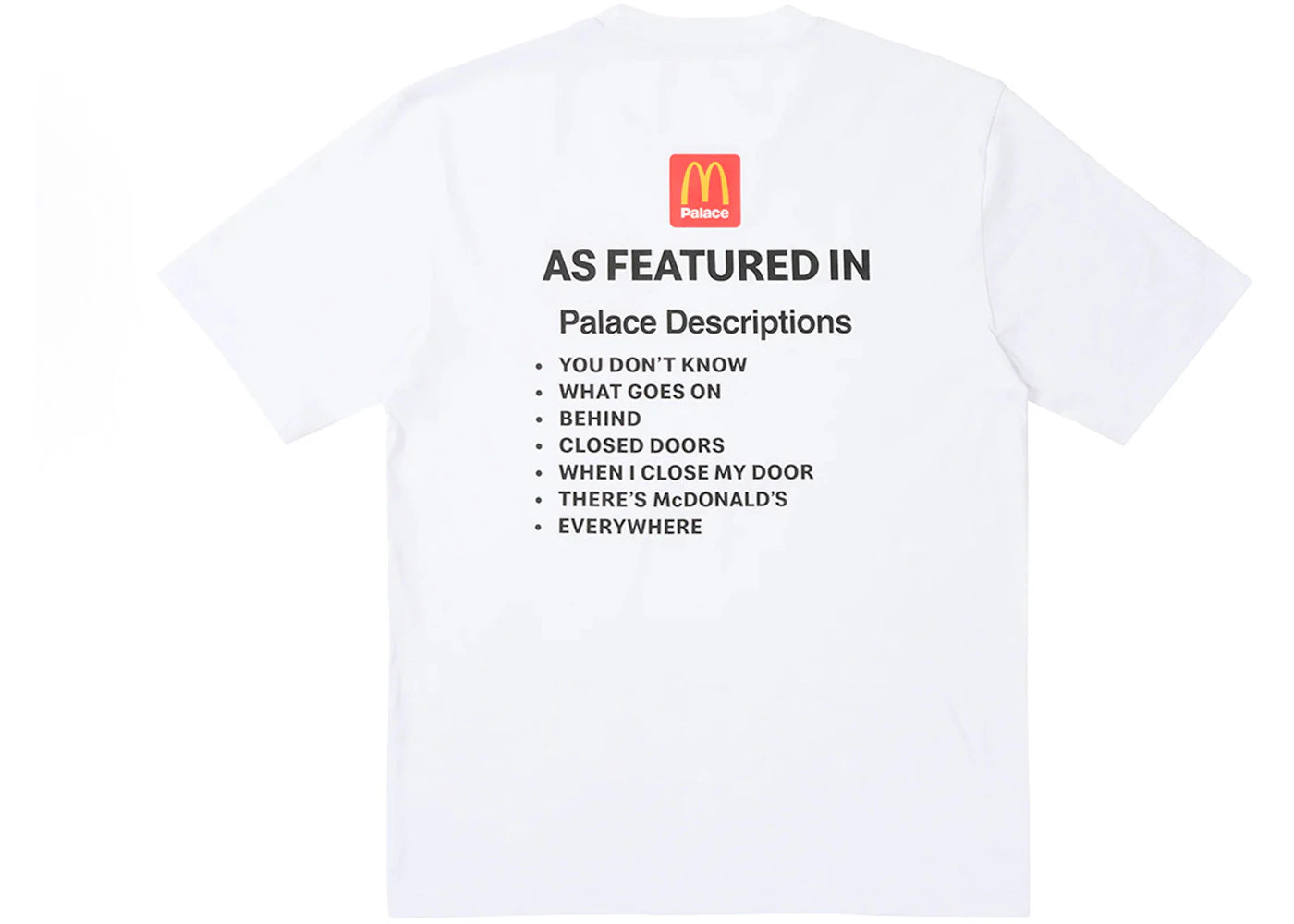 Palace x McDonald's Description II T-shirt White