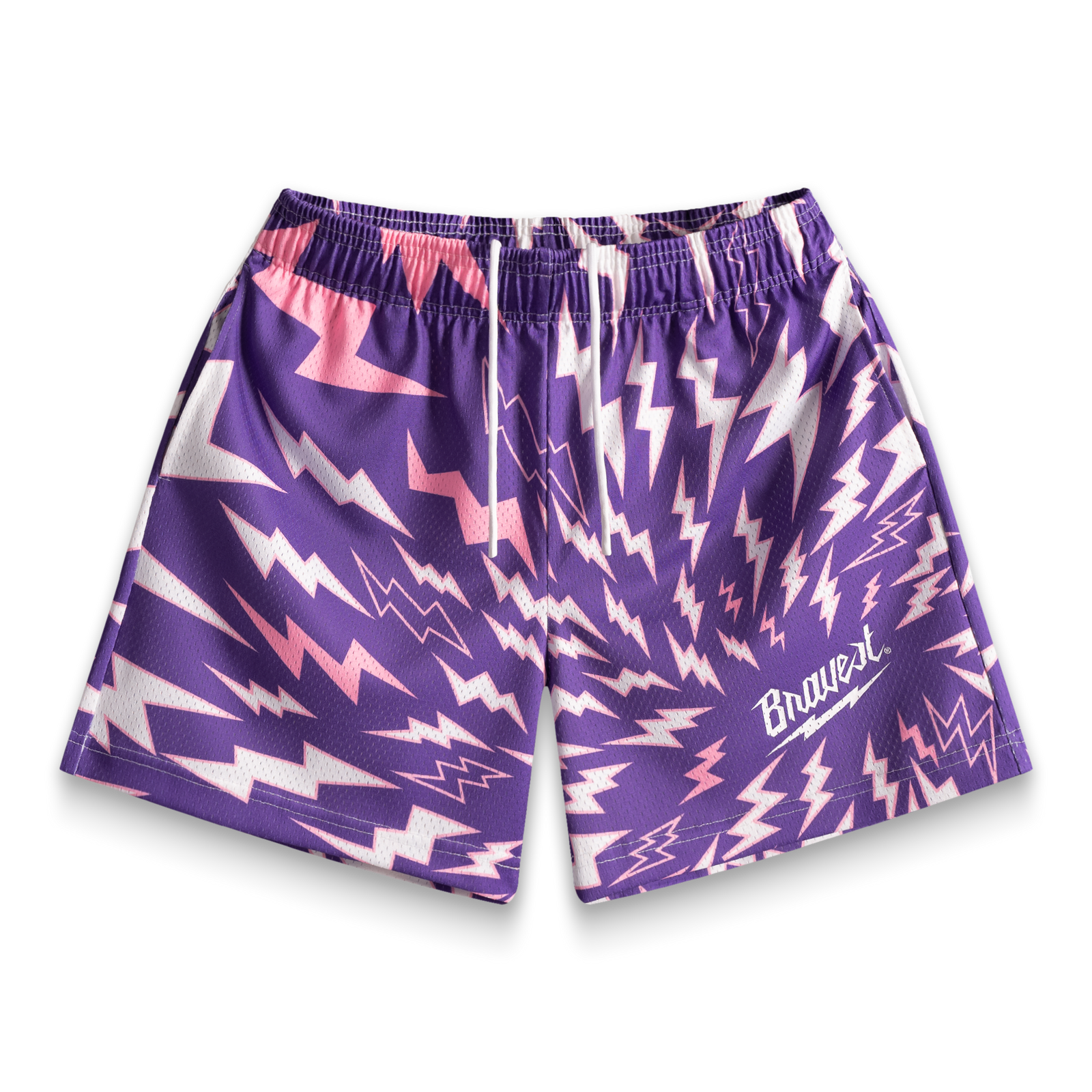 Bravest Studios Purple Lightning Shorts