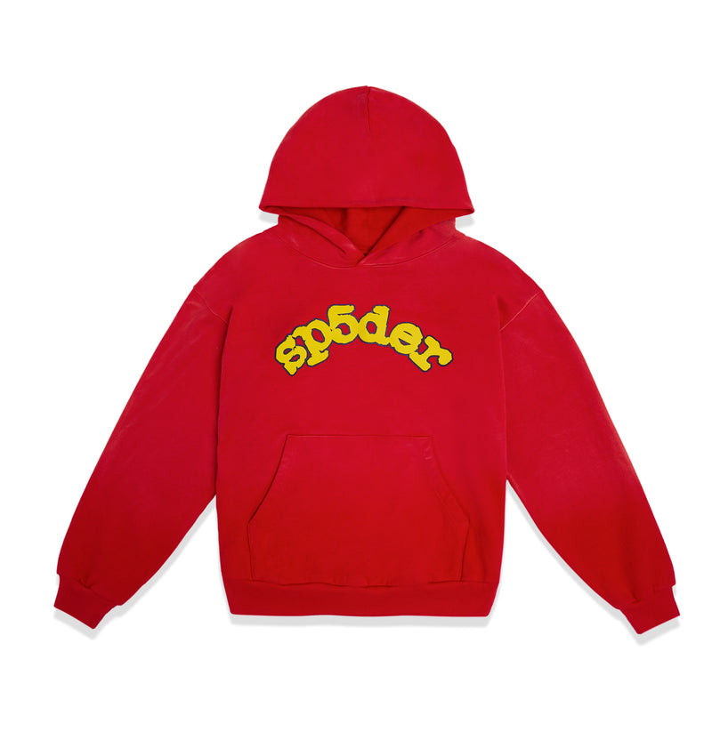 Sp5der Og Logo Hoodie Red