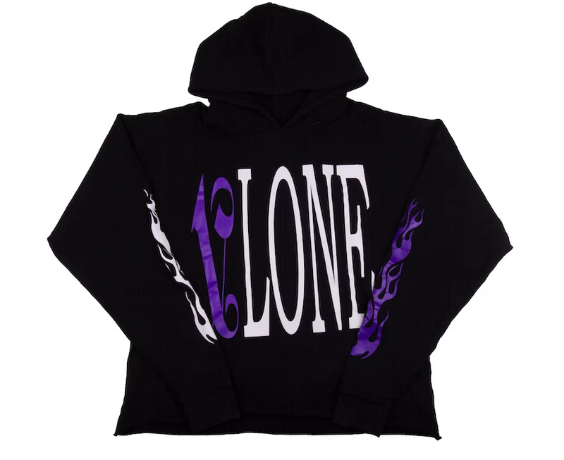 Vlone x Palm Angels Hoodie Black/Purple