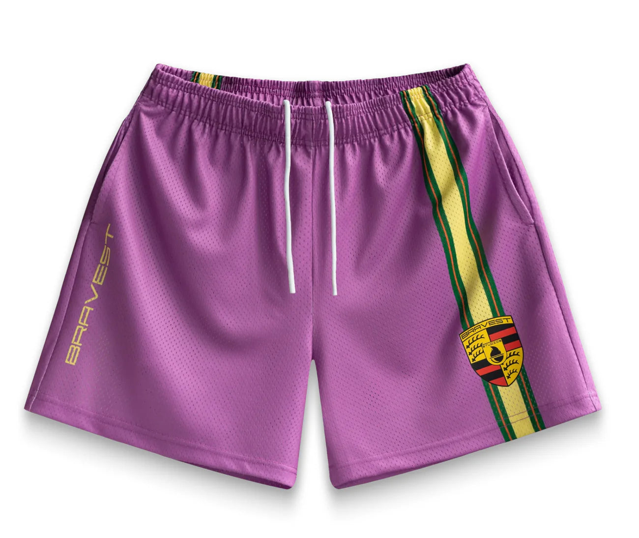 Bravest Studios Fuchsia Racing Shorts