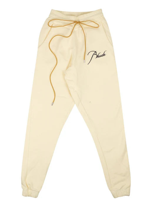 Rhude Logo-Embroidered Drawstring Track Pants