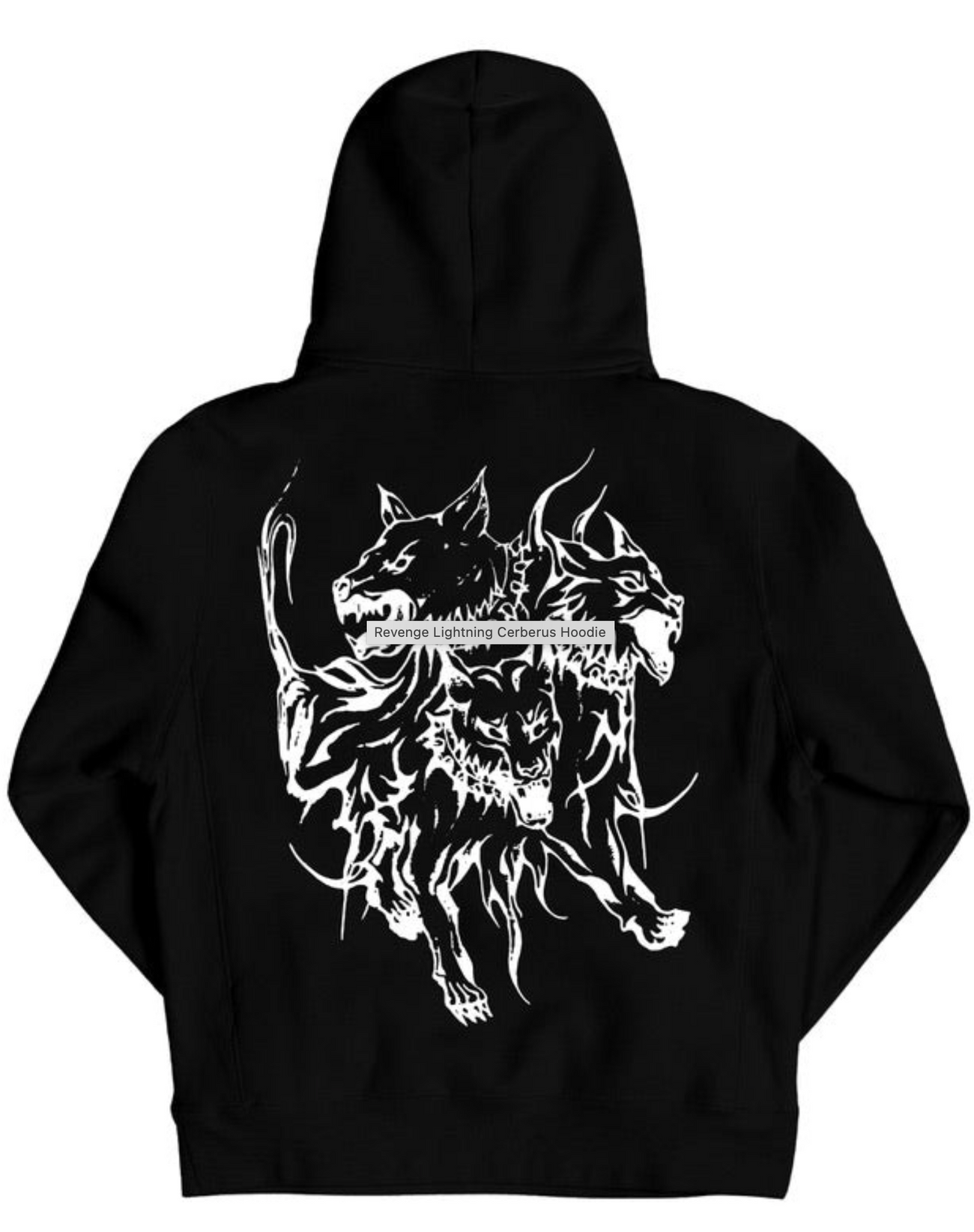 Revenge Spider Lightning Cerberus Hoodie Black