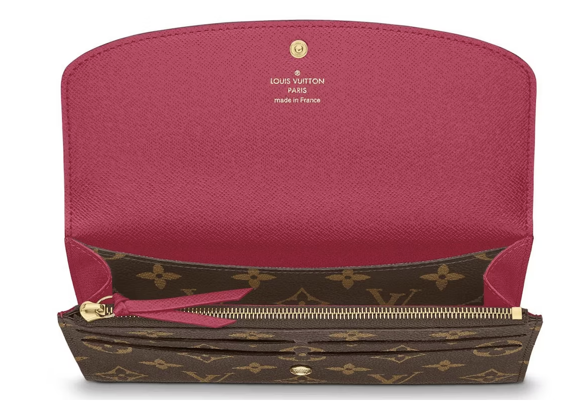 LV Emilie Wallet Monogram Fuchsia