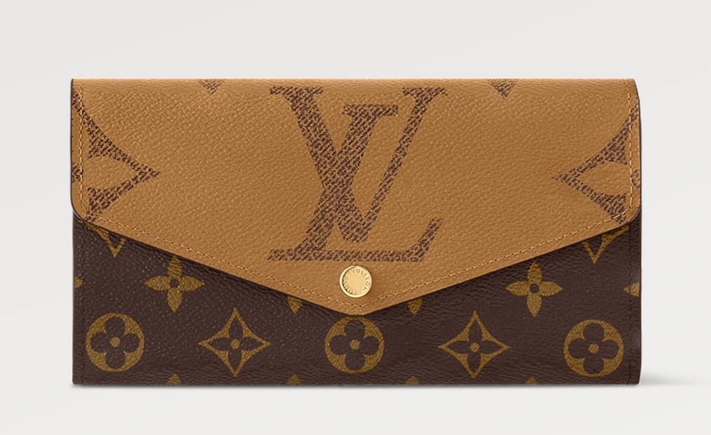 LV Sarah Wallet Monogram Reverse Brown