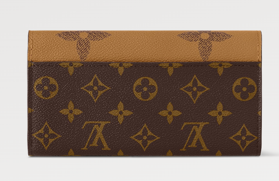 LV Sarah Wallet Monogram Reverse Brown