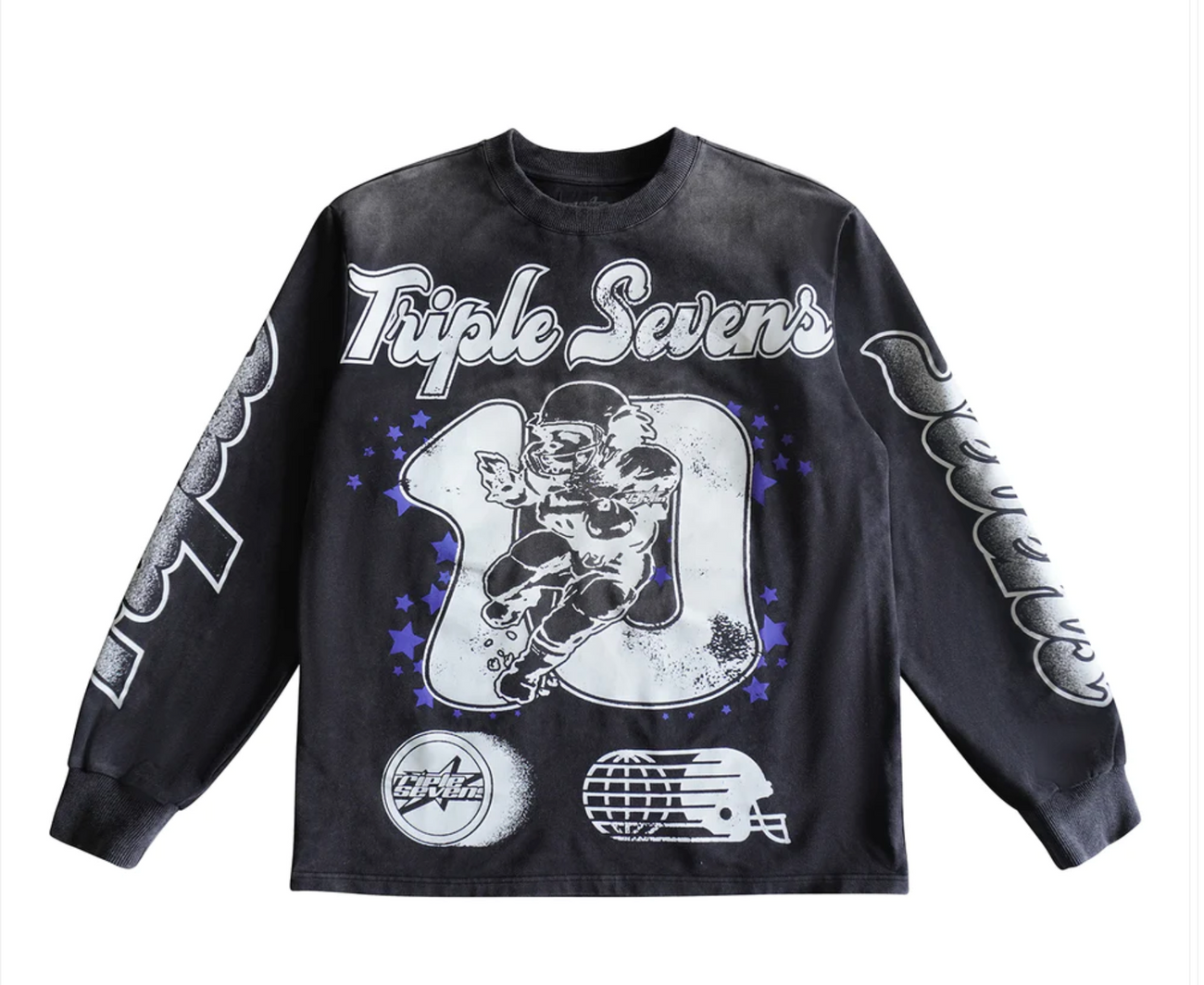 Triple Seven 777 All Star Long Sleeve Tee Black