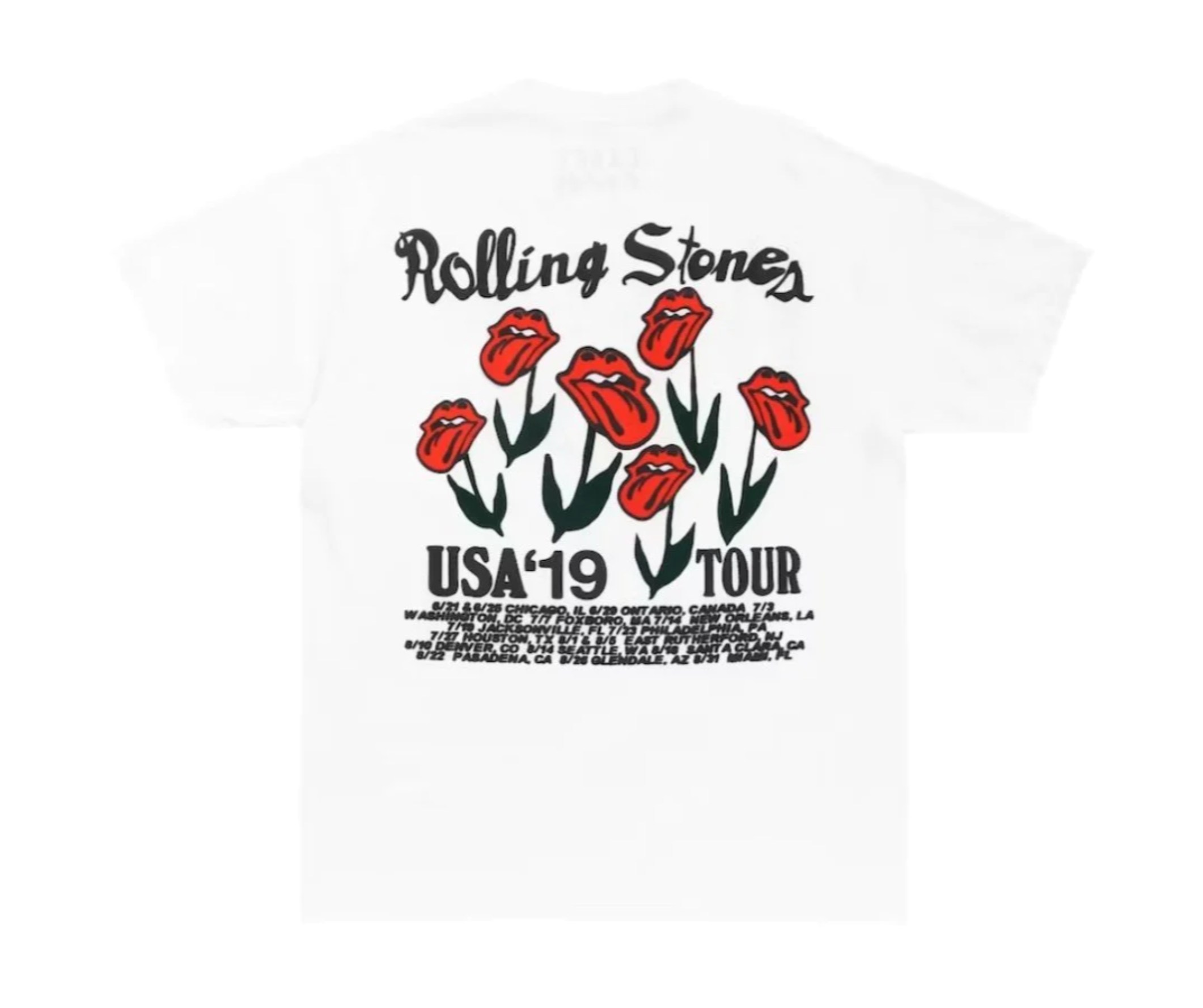 Cactus Plant Flea Market Rolling Stones Strange Plant T-shirt White