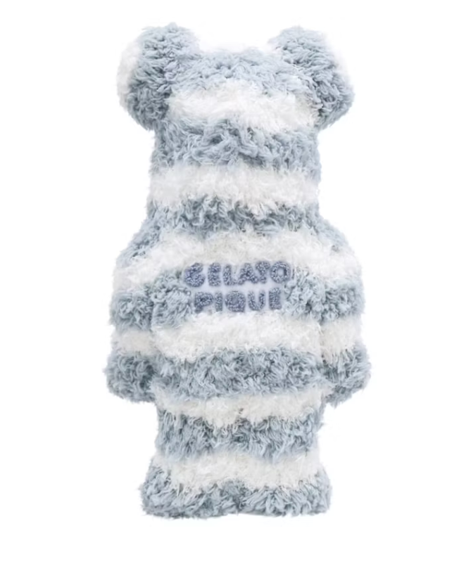 Bearbrick x Gelato Pique Pajamas 400% White/Blue