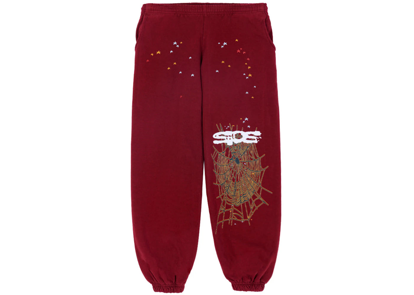 Sp5der Logo Sweatpant Maroon