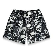 Bravest Studios Skully Shorts Black