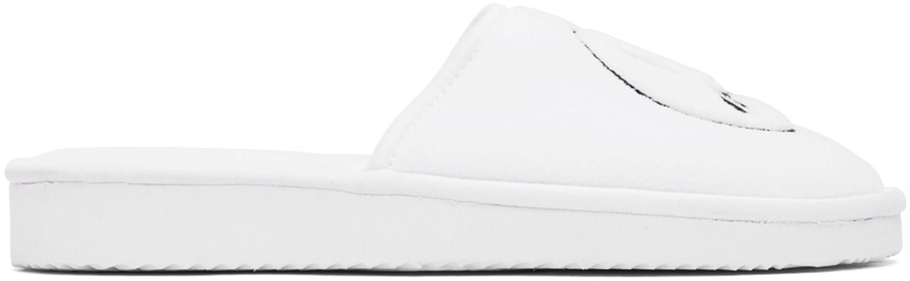 drew house SSENSE Exclusive White Painted Mascot Slippers