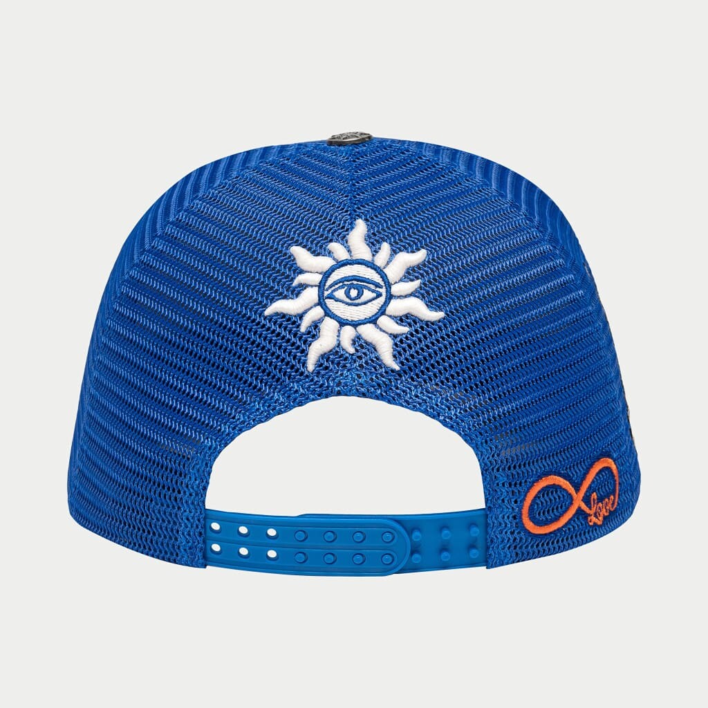 Godspeed Dual Patch Trucker Hat Royal Blue