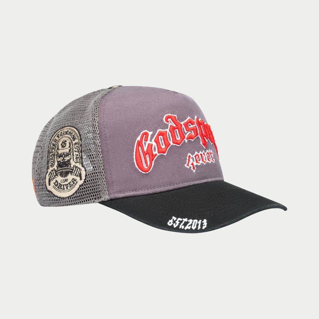 Godspeed GS Forever Trucker Hat (Grey/Red)