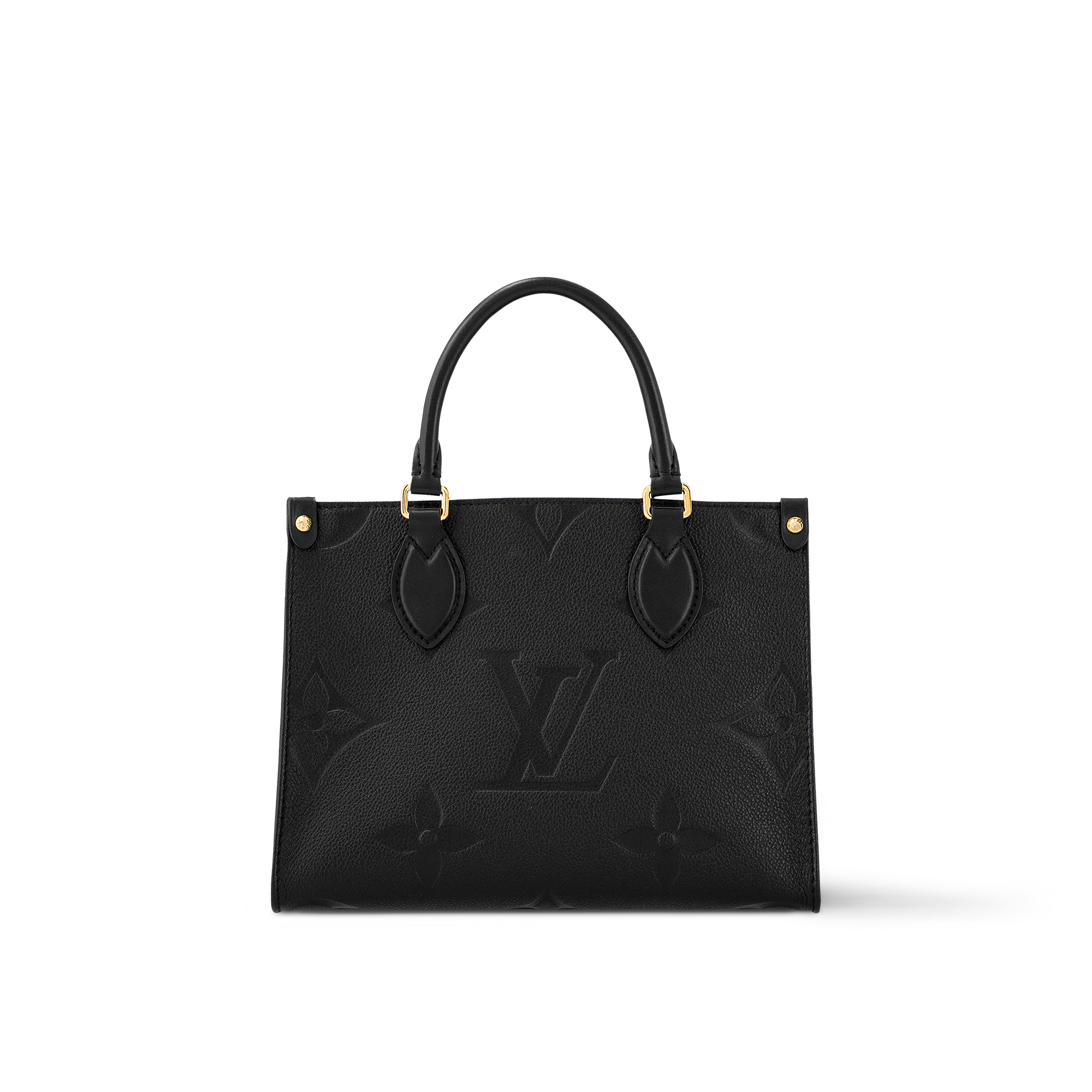 LV Onthego MM Monogram Empreinte Leather Shoulder Bag Black