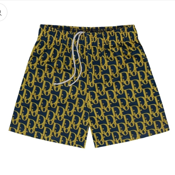 Bravest Studios Dior Shorts Navy/Gold