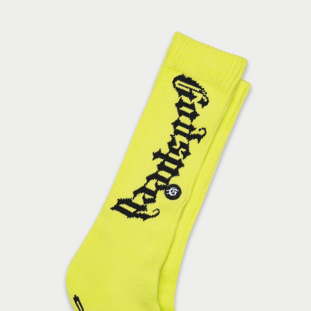 Godspeed OG Logo Sock Neon Yellow