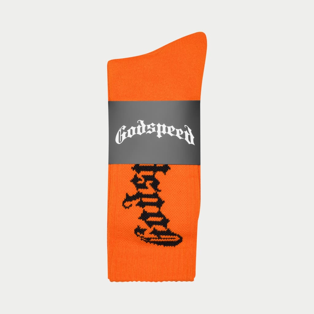 Godspeed OG Logo Sock Tangerine