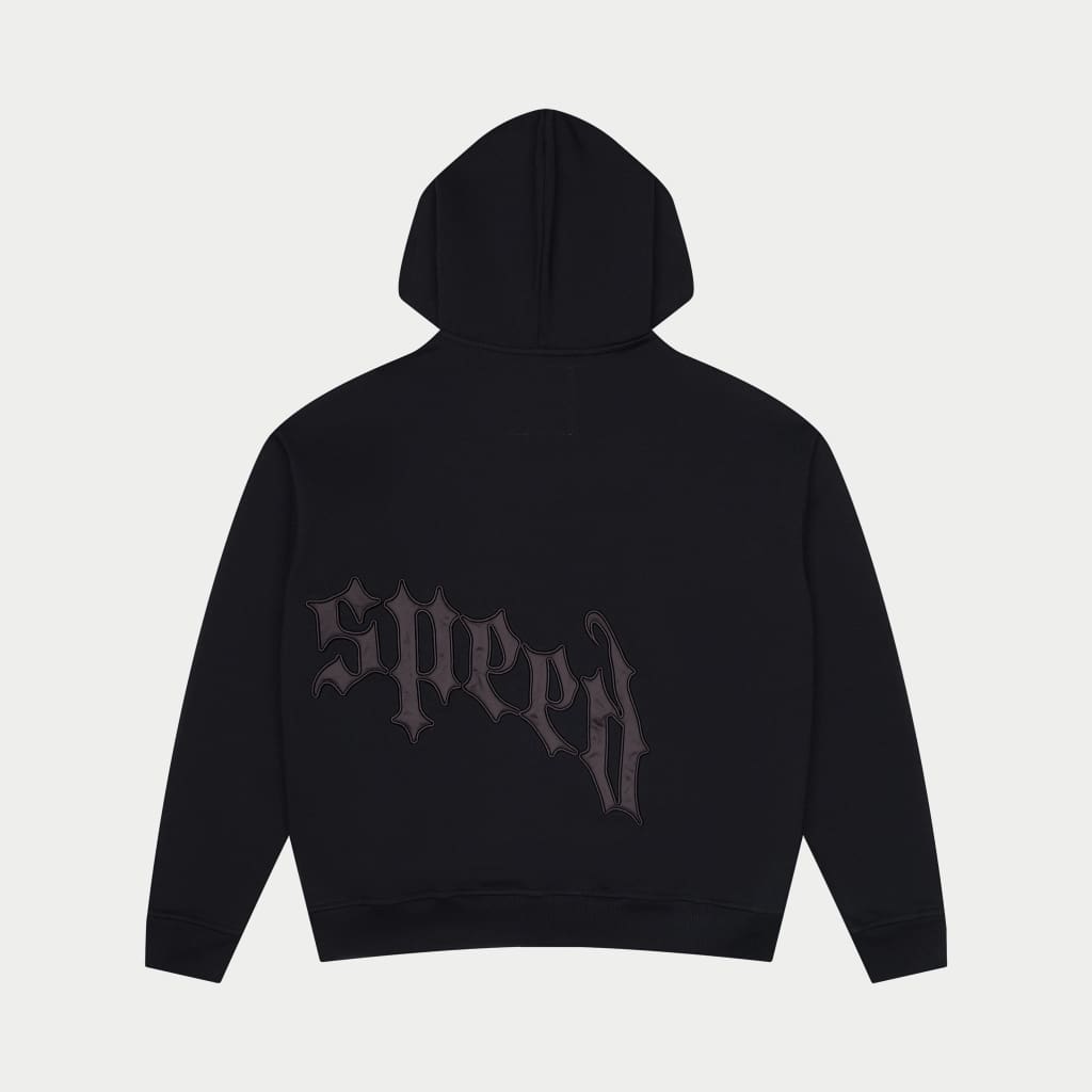 Godspeed Zip Up Hoodie V2 (Black/Black)