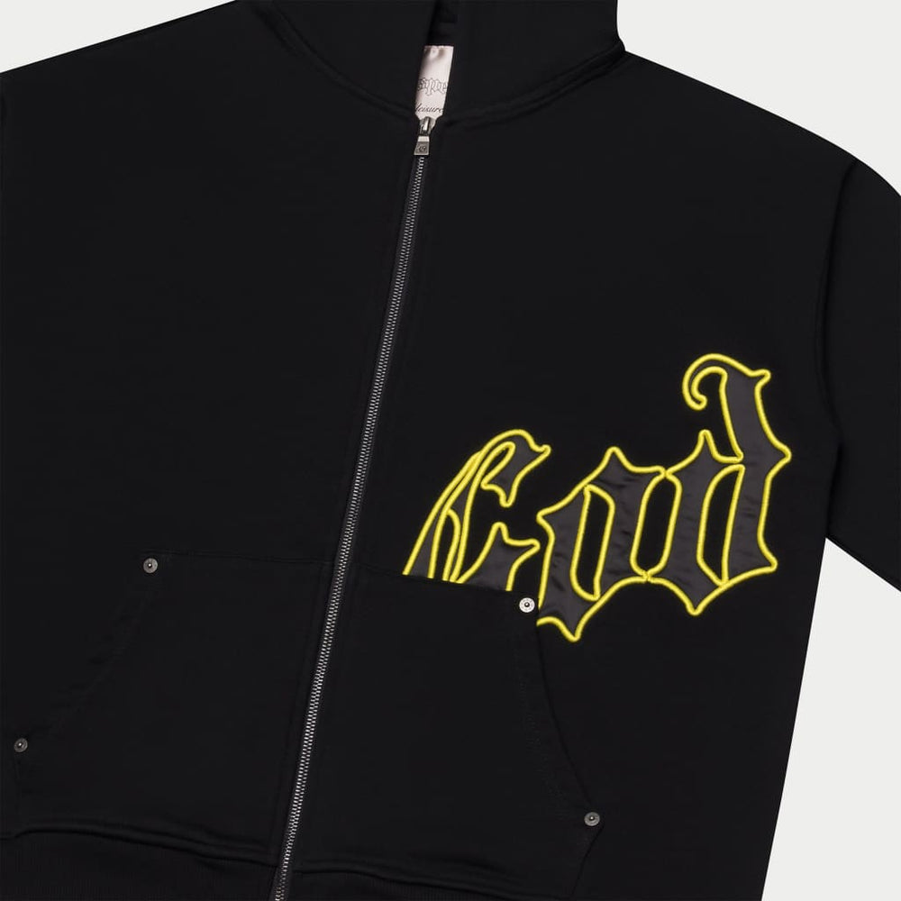 Godspeed Zip Up Hoodie V2 (Black/Yellow)