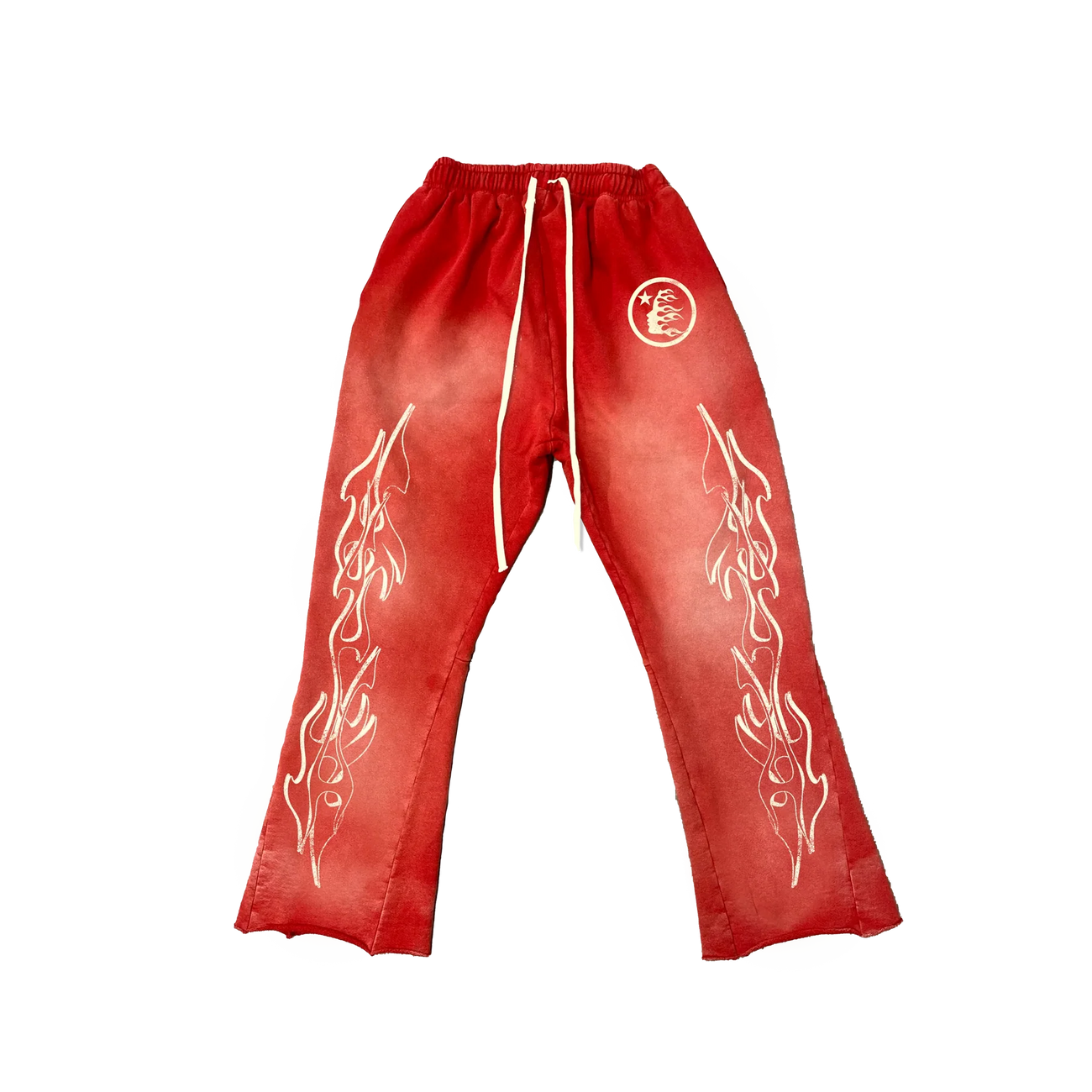 HS Studios Flame Flare Sweatpants Red